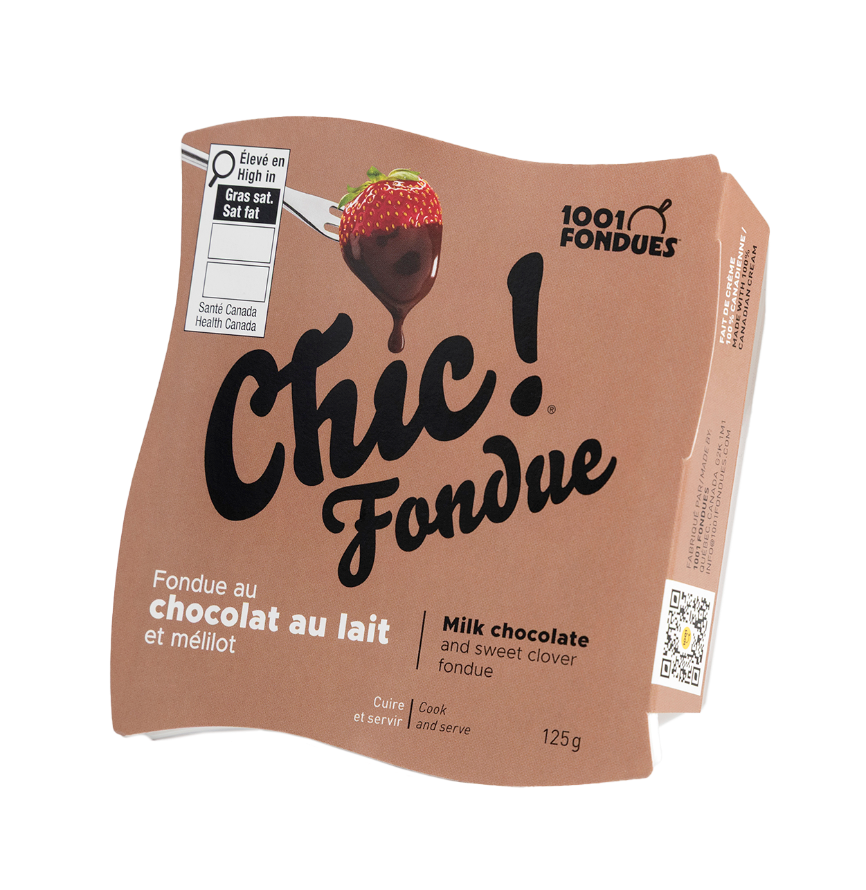 Étiquette - Chic! Fondue au chocolat au lait et mélilot